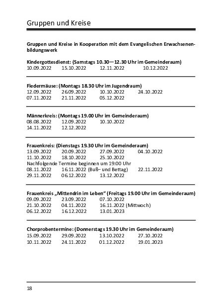 Gruppen und Kreise