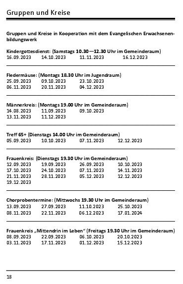 Gruppen und Kreise