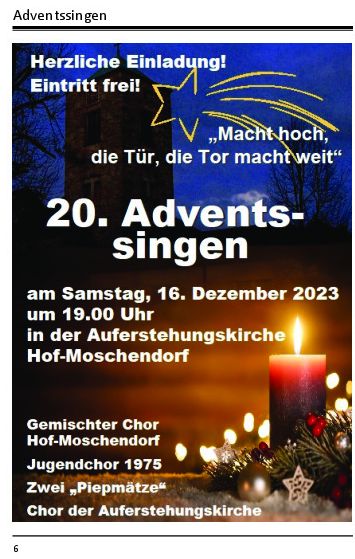 Adventssingen