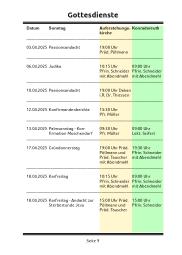 Gottesdienste 2