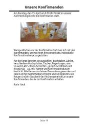 Unsere Konfirmanden