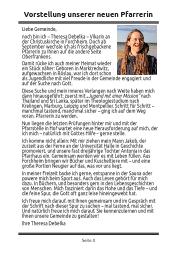 Vorstellung unserer neuen Pfarrerin