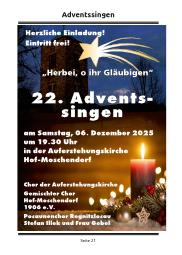 Adventssingen
