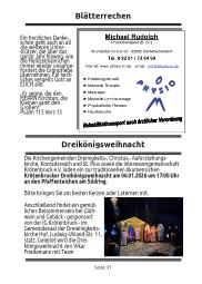 Bl&auml;tterrechen/Dreik&ouml;nigsweihnacht 2