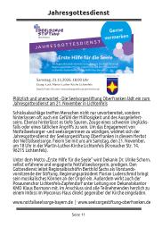 Jahresgottesdienst
